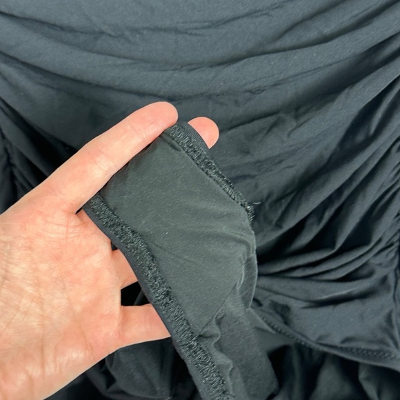 J Crew Ruched Bandeau One‎ Piece Swimsuit Black Womens Size 12 Style B6818 Beach - Picture 13 of 14